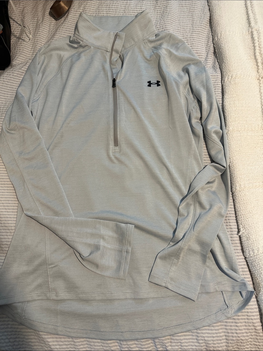Under Armour Light Gray women's 1/4 Zip Performance Pullover
